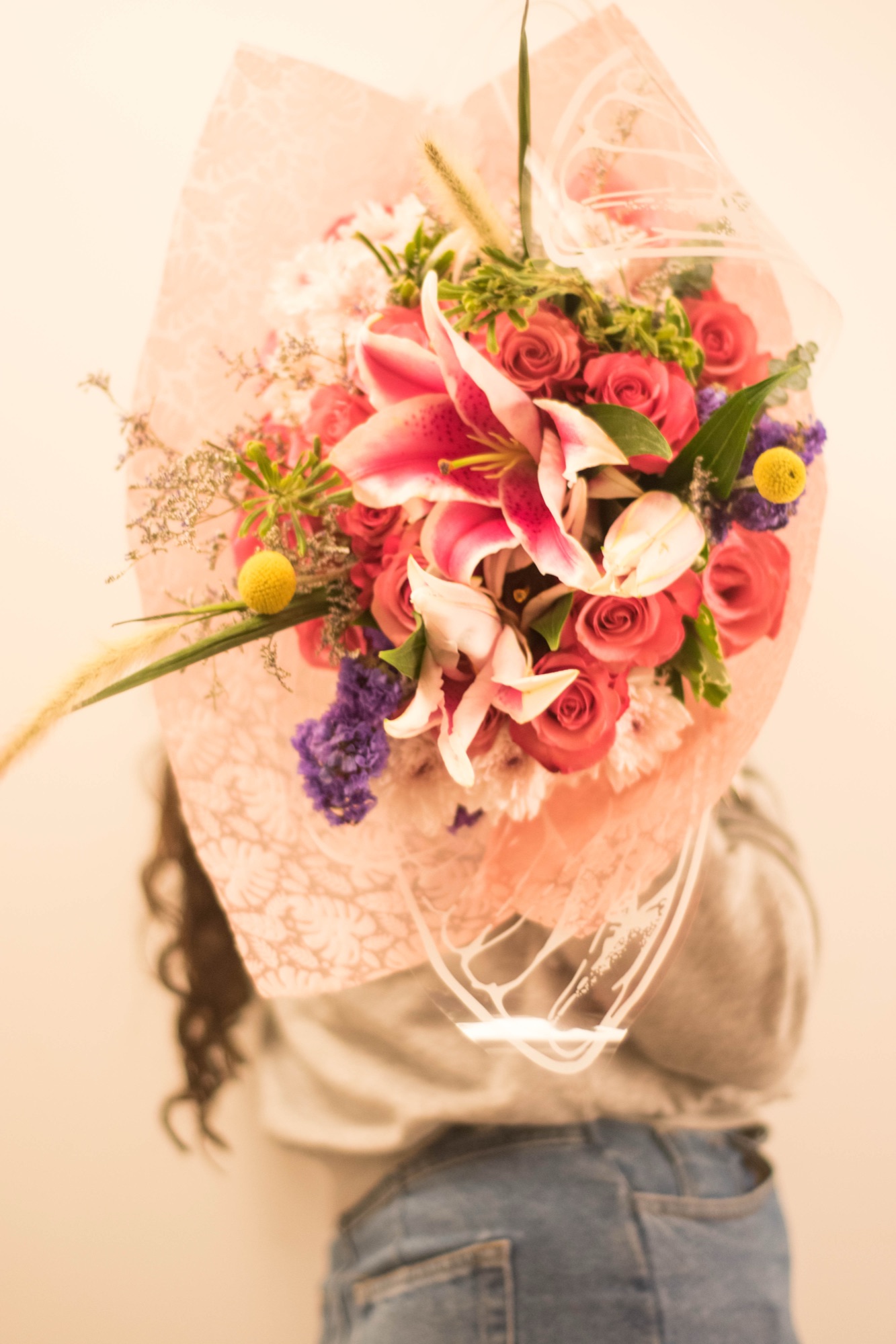 Bouquet Florable — paleta Fucsia y lirios